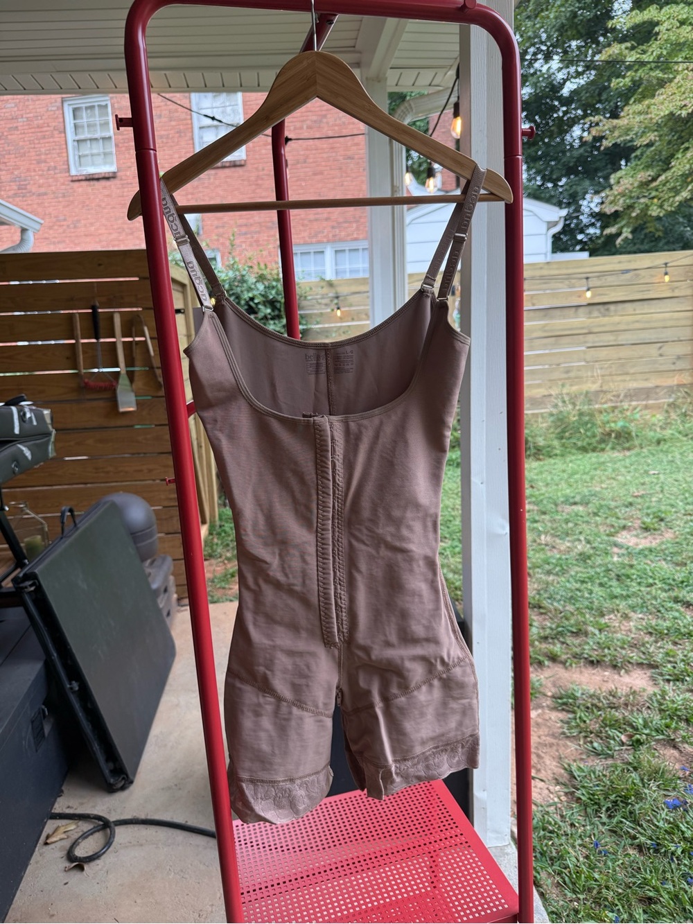Women’s Taupe Shaping Bodysuit with Adjustable Straps